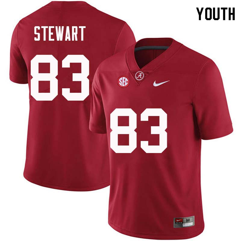 Alabama Crimson Tide Youth Cam Stewart #83 Crimson NCAA Nike Authentic Stitched College Football Jersey DR16L05BX